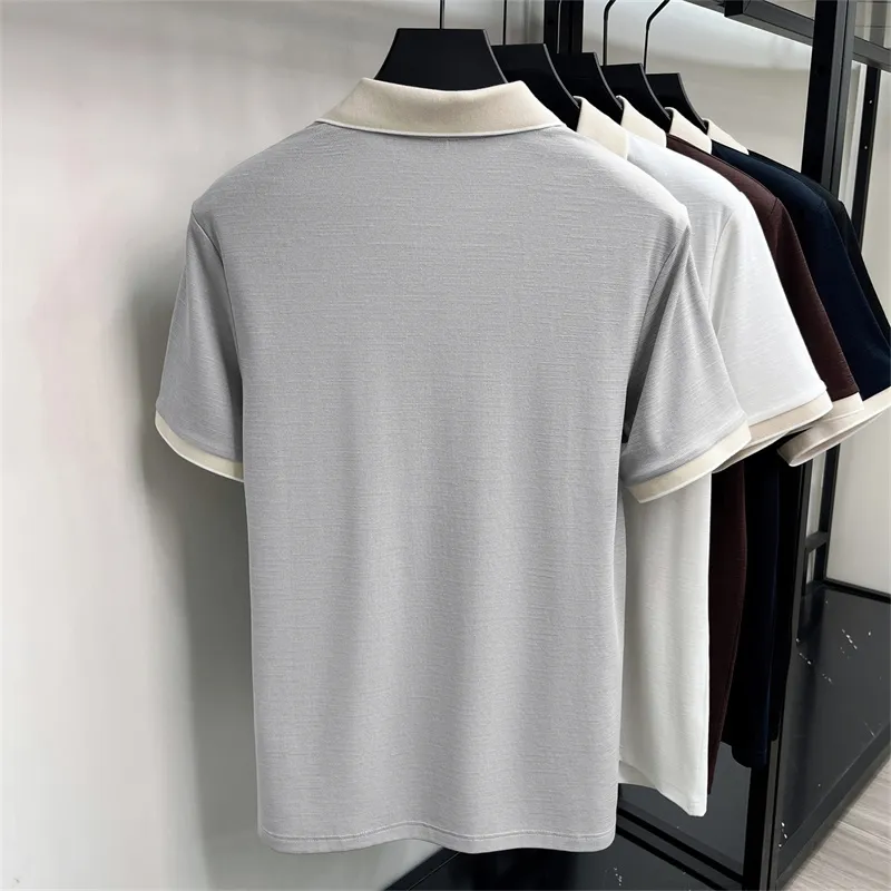 [LP]🎁Free BMW keychain🔑26 spring and summer high-quality men's lapel polo shirt short-sleeved, made of high-quality Xinjiang mercerized cotton fabric, novel colors, fashionable and elegant. It has breathable sweat-absorbing performance. It feels very delicate and textured. All details are made with advanced hardware craftsmanship LOGO on the chest, which embodies the three-dimensional effect. It conforms to the consistent design style of the brand. ️Fashionable T-shirt with great upper body effect. ️It can be worn casually or for business, and it can be worn alone without any problem! Sizes: M-4XL (maximum weight can be worn), please state your height and weight when placing an order.